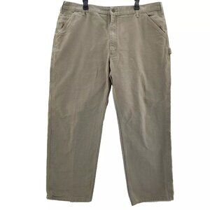 Carhartt B11 DES Work Pants Desert Khaki Dungaree Fit Carpenter Duck 42x32